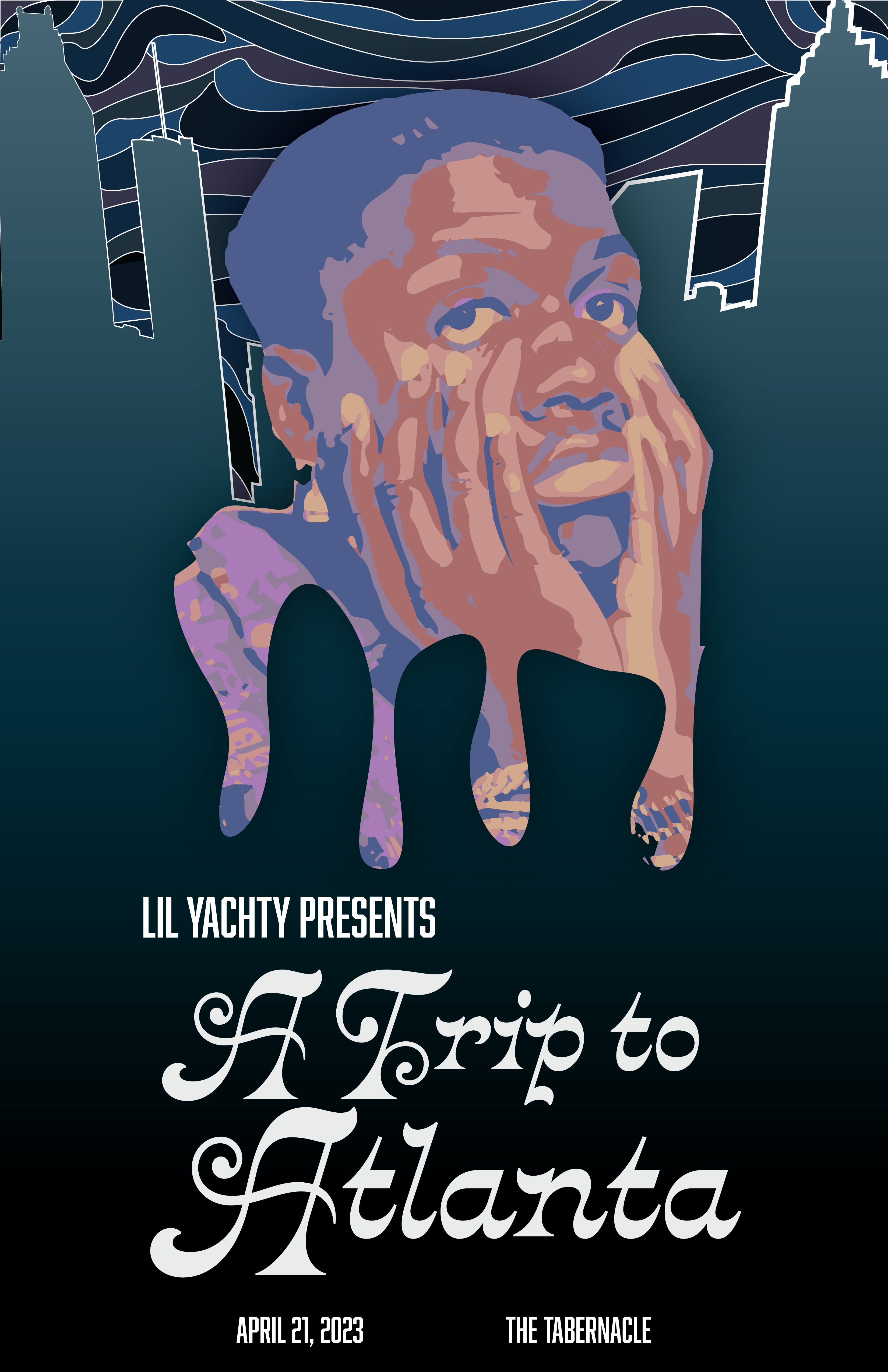 Lil Yachty poster graphic design project